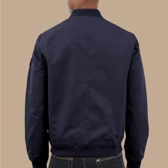 Lucky Brand Men's Bomber Jacket Full Zip Blue - Picture 4 of 4